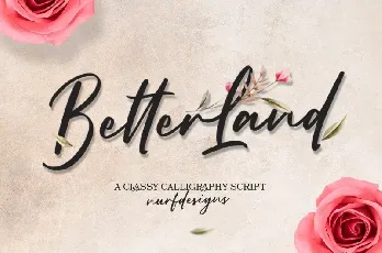 Better Land Classy Script font