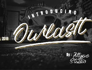 Ourlastt Script font