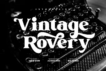 Vintage Rovery font