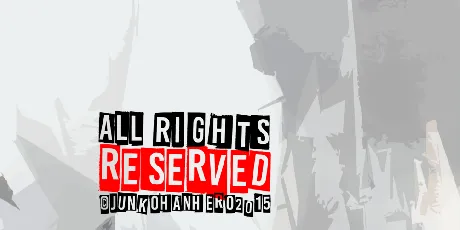 All rights reserved font