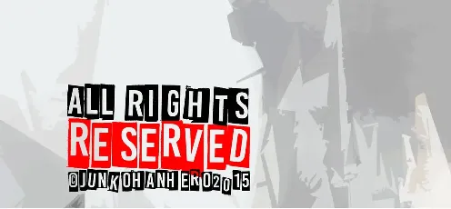 All rights reserved font