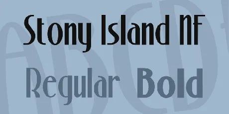 Stony Island NF font