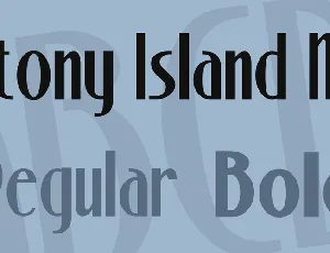 Stony Island NF font