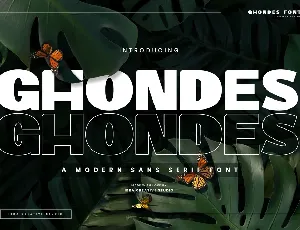 Ghondes Personal Use font
