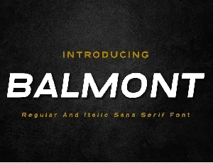 Balmont font