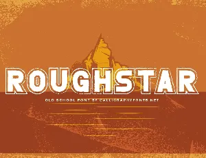 Roughstar font