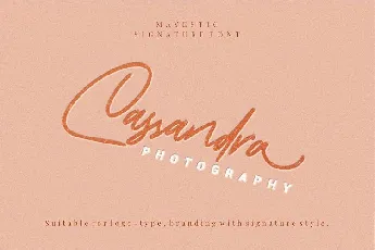 Mayestica Signature font