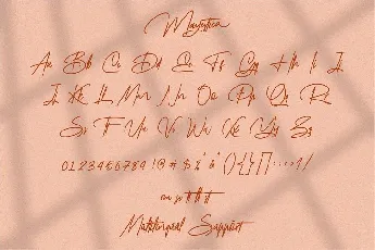 Mayestica Signature font