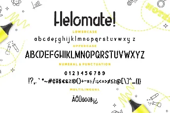 Helomate font