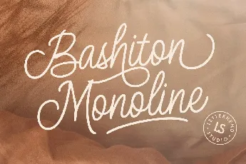 Bashiton Monoline font