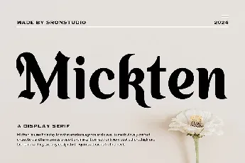 Mickten font