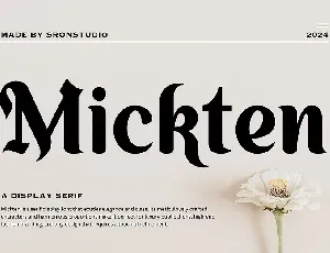 Mickten font