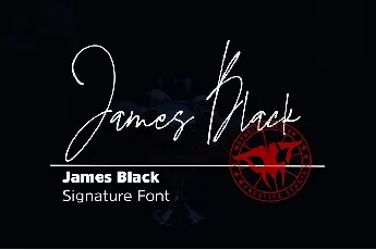 James Black font