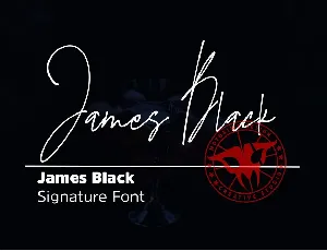 James Black font