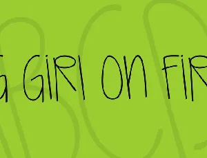 KG Girl On Fire font