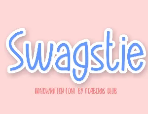 Swagstie font