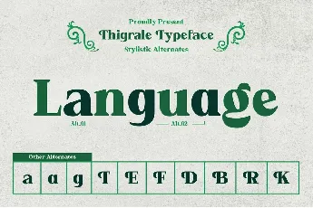 Thigrale font