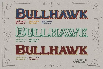 Bullhawk Layered font