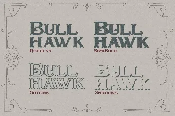 Bullhawk Layered font