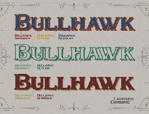 Bullhawk Layered font