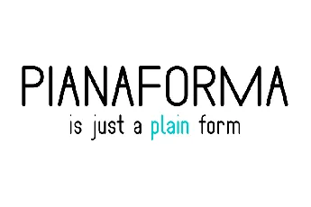 Pianaforma font