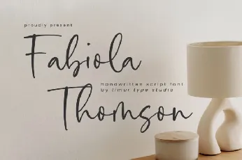 Fabiola Thomson font