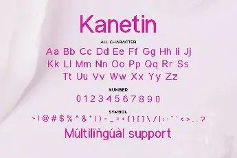 Kanetin Beautiful Sans Serif font