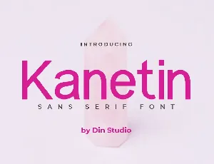 Kanetin Beautiful Sans Serif font