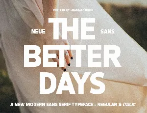 The Better Days font