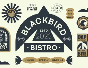 Blackbird Family font