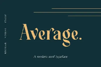 Average Serif font