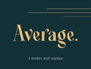 Average Serif font