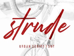 Strude Script font