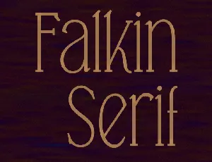 Falkin Serif font