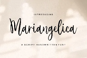 Mariangelica font