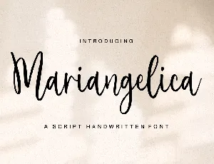 Mariangelica font