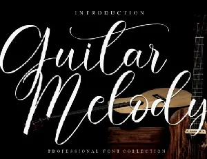 Guitar Melody font