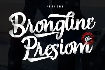 Brongline Presiom Script Demo font