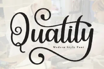 Quality Script Typeface font