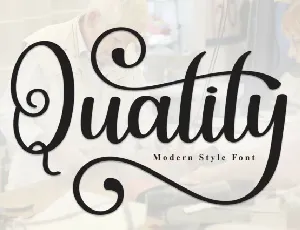 Quality Script Typeface font