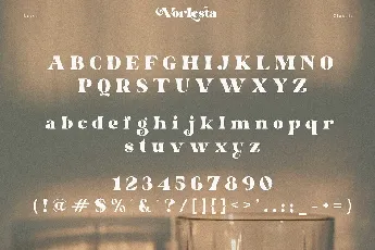 Vorlesta font