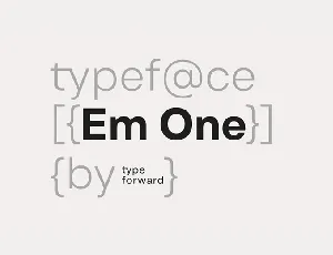 Em One font