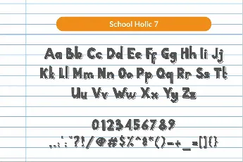 School Holic font