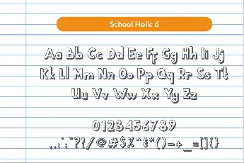 School Holic font