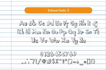 School Holic font