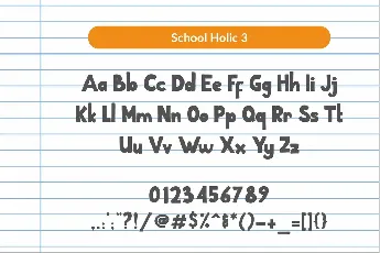 School Holic font