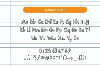 School Holic font