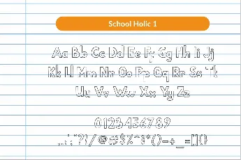 School Holic font