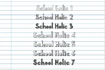 School Holic font