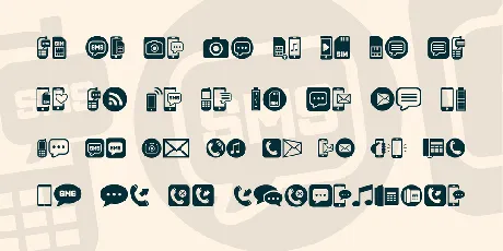 Mobile Icons font